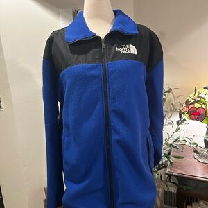 The North Face Royal Blue and Black Fleece Jacket